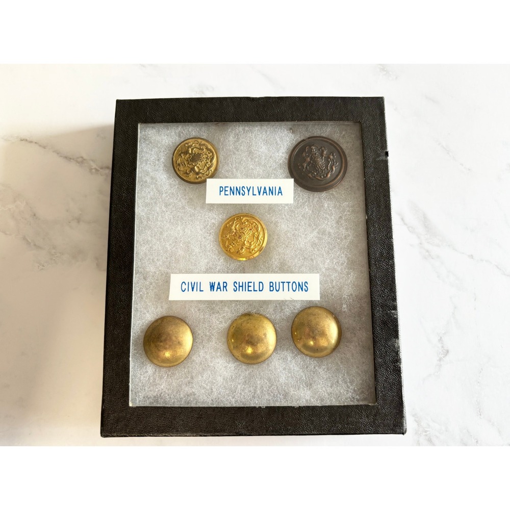 Antique PA State Uniform Buttons - Mark Cowen & Co. (c. 1899-1916)